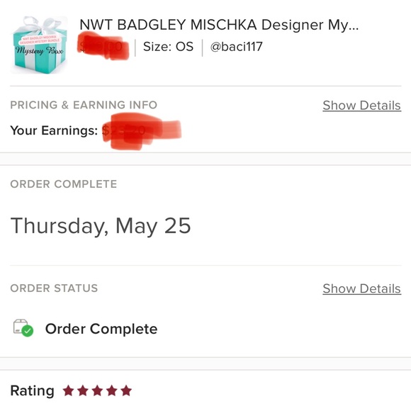 BADGLEY MISCHKA Luxury 3 items, Wallet/Handbag Bundle-Value ($50-$160 each) - Picture 2 of 4